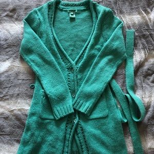 Kenzie Girls Turquoise Tiffany Blue Knit Sweater S